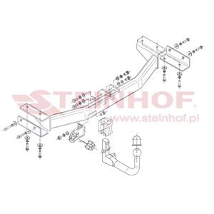 Tow Bars And Hitches, Steinhof Automatic Detachable Towbar (vertical system) for Hyundai ix35,  2010 to 2015, Steinhof