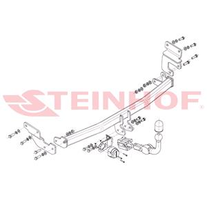 Tow Bars And Hitches, Steinhof Automatic Detachable Towbar (horizontal system) for Hyundai i20 ACTIVE, 2015 Onwards, Steinhof