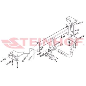 Tow Bars And Hitches, Steinhof Towbar (fixed with 2 bolts) for Kia SPORTAGE, 2015 2018, Steinhof
