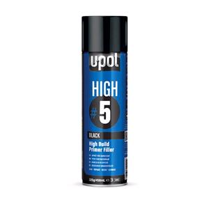 Paints, U POL HIGH#5 High Build Primer Filler   Black   450ml, U POL