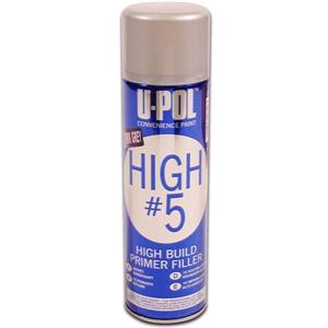 Paints, U POL HIGH#5 High Build Primer Filler   Dark Grey   450ml, U POL