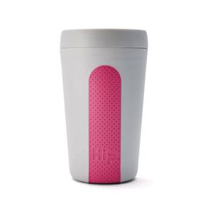Reusable Mugs, Hip Travel Cup - 354ml - Stone & Hot Pink, Hip
