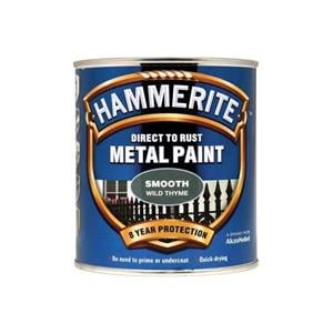 Paints, Hammerite Direct To Rust Metal Paint   Smooth Wild Thyme   250ml, Hammerite Paint