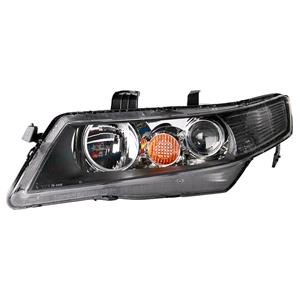 Lights, Left Headlamp (With Amber Indicator, Halogen, Takes H1/H1 Bulbs) for Honda ACCORD VIII 2003 2005, 