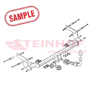 Tow Bars And Hitches, Steinhof Automatic Detachable Towbar (horizontal system) for Peugeot 307 SW, 2002 2007, Steinhof