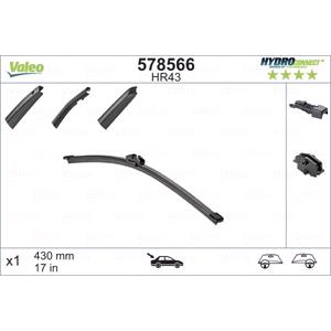 Wiper Blades, PIORO WYCIERACZKI 430MM HR43 HYDROCONNECT TYO, Valeo