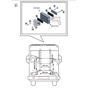 Fabbri Rear Carrier for Van and Camper Van for 3 Bikes