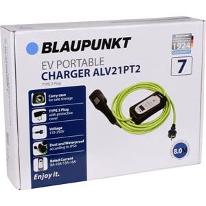 Automotive Battery Care and Chargers, Blaupunkt Single Phased EV Portable Charger ALV21PT2 - 8 Meters, BLAUPUNKT