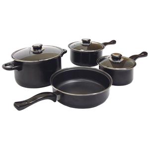 7 Piece Camping Cookware Pot & Pan Set