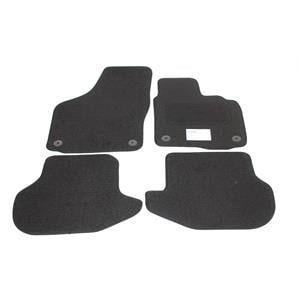 Car Mats, Tailored Car Floor Mats in Black for Volkswagen Eos 2006 2015   with Round VW Peg Version, Tailored Car Mats