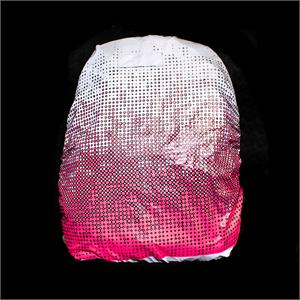 Hi Vis, Hi Vis Reflective Bag Cover in Neon Silver Pink, Safety Maker