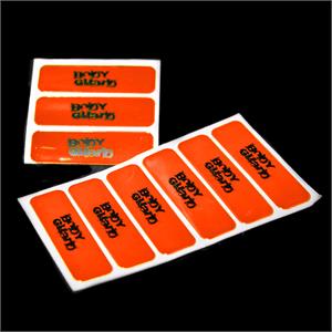 Hi Vis, Hi Vis  Reflective Neon Sticker 70x22mm in Orange, Safety Maker