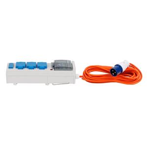 Caravan and Camping, Streetwize Acclaim Range 5 Way Mobile Mains Unit   15m Cable, Streetwize