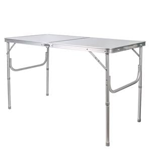 Camping Furniture, Camping Table with Adjustable Legs   120x60x70cm, Streetwize