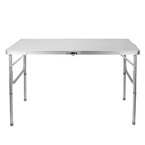 Camping Table with Adjustable Legs - 120x60x70cm