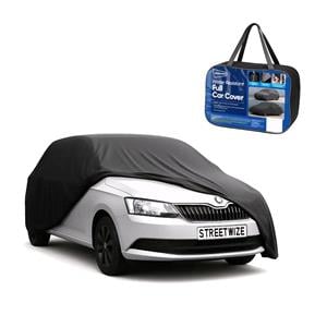 Car Covers, Water Resistant Breathable Full Car Cover   Medium   Size 432cm (L) x 165cm (W) x 117cm (H), Streetwize