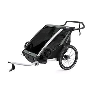 Bicycle Trailers, Thule Chariot Lite Double Bicycle Trailer & Stroller   Vintage Green, Thule