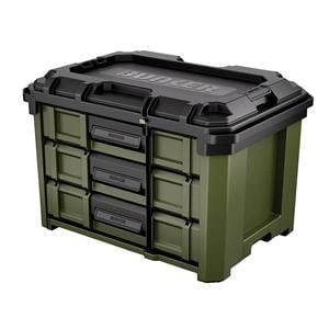 Tool Boxes, Draper 29441 BUNKER Load Up Stacking 3 Drawer Tool Box, 570mm, Draper