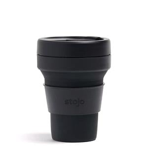 Reusable Mugs, Stojo Collapsible Pocket Cup - 354ml - Ink, Stojo