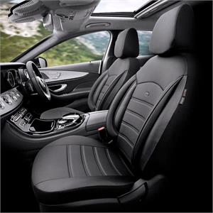 Seat Covers, Premium Leather Car Seat Covers INSPIRE SERIES   Black For Kia PICANTO 2017 Onwards, Otom