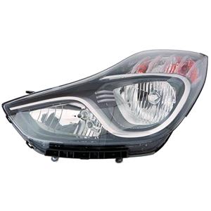 Lights, Left Headlamp (Halogen, Takes H7/H7 Bulbs, Supplied With Motor) for Hyundai ix20 2011 on, 