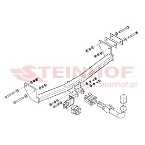 Tow Bars And Hitches, Steinhof Automatic Detachable Towbar (horizontal system) for Jeep PATRIOT, 2008 2011, Steinhof