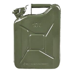 Jerry and Fuel Cans, Metal Jerry Can   Green   10L, 