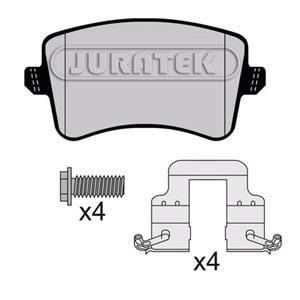 Brake Pads, JURATEK Rear Brake Pads (Full set for Rear Axle), JURATEK