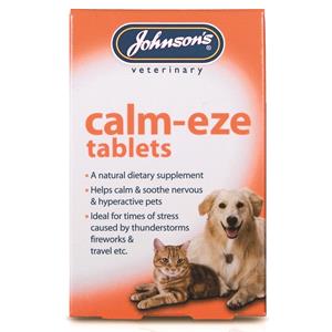 Pet Healthcare, Calm Eze Veterinary Anti Anxiety Travel Tablets (24), Johnsons Veterinary
