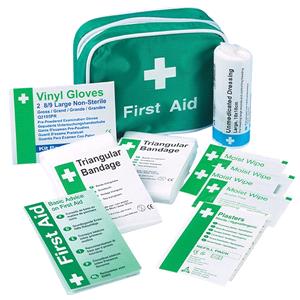 Site Safety, Travel First Aid Kit in Nylon Case   1 Person, SAFETY FIRST AID