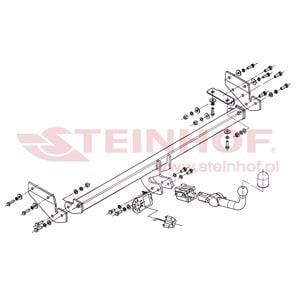 Tow Bars And Hitches, Steinhof Automatic Detachable Towbar (horizontal system) for Kia SOUL,  2009 to 2013, Steinhof