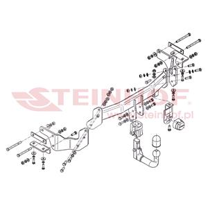 Tow Bars And Hitches, Steinhof Automatic Detachable Towbar (vertical system) for Kia SORENTO, 2012 to 2015, Steinhof