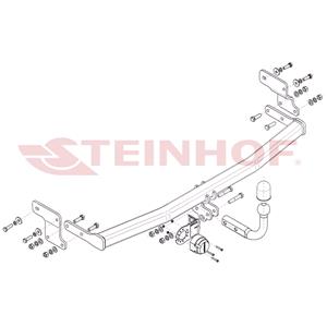 Tow Bars And Hitches, Steinhof Towbar (fixed with 2 bolts) for Kia RIO IV, 2017 Onwards, Steinhof