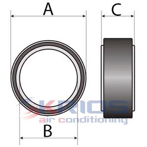 Bearing, compressor shaft, HOFFER (KRIOS) SPARE PARTS SD 505   5H09   7H13   7H15   7V, HOFFER