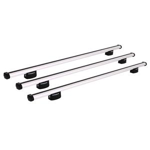 Roof Racks and Bars, Nordrive 3 Aluminium Cargo Roof Bars (135 cm) for Fiat DOBLO Cargo 2001 2010, with built in fixpoints, NORDRIVE
