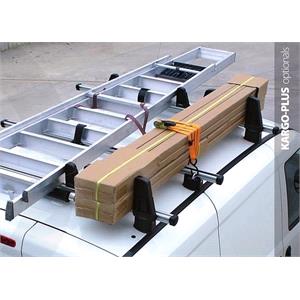 Complete Nordrive Aluminium 3-Bar System for commercial vans, Supplied with locks and keys