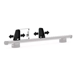 Pair Of Adjustable Load Stops For NorDrive Aluminium Roof Bars - 13 cm