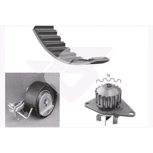 Timing Belts, Hutchinson Timing Belt Kit with Water Pump   K171WP48, HUTCHINSON
