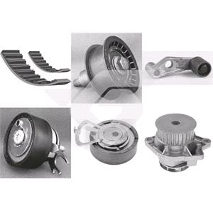 Timing Belts, Hutchinson Timing Belt Kit with Water Pump   K163WP32, HUTCHINSON
