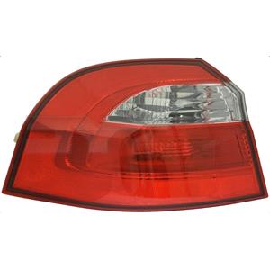 Lights, Left Rear Lamp (Outer, On Quarter Panel, Hatchback Models, Standard Bulb Type, Supplied Without Bulbholder) for Kia RIO III 2012 2015, 