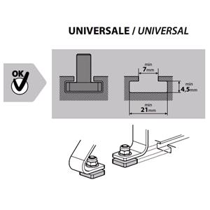 Pair Of Adjustable Load Stops For NorDrive Aluminium Roof Bars - 10 cm