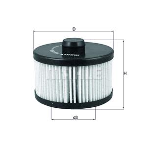 Fuel Filters, MAHLE Fuel Filter   KX199D, Mahle Original
