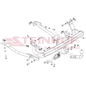 Tow Bars And Hitches, Steinhof Towbar (fixed with 2 bolts) for Lancia ZETA, 1995 2002, Steinhof