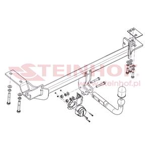 Tow Bars And Hitches, Steinhof Towbar (fixed with 2 bolts) for Landrover RANGE ROVER EVOQUE, 2011 Onwards, Steinhof