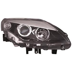 Lights, Right Headlamp (Halogen, Takes H7/H7 Bulbs, Supplied Without Motor Or Bulbs, Original Equipment) for Renault LAGUNA III 2011 on, 