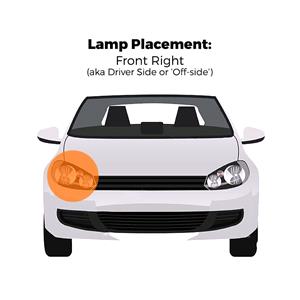 Lights, Right Headlamp Panel (Steel) for Fiat DOBLO Cargo 2010 on, 