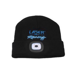Torches and Work Lights, Laser Tools Racing Beanie Hat 6899 with uSB Rechargeable Lamp, LASER