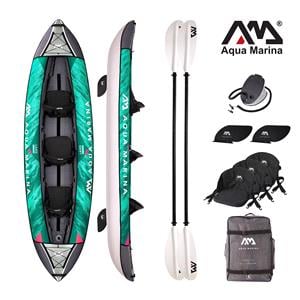All Kayaks, Aqua Marina Laxo (2022) 12'6" All Around Kayak (3-Person) - 2 Paddles Included, Aqua Marina