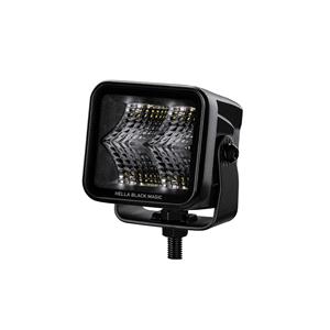Spotlight, Hella Black Magic Flood Light LED 2.7" Cube Kit , HELLA