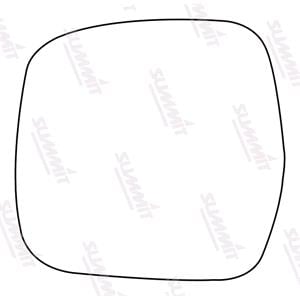 Wing Mirrors, Left Stick On Wing Mirror Glass for Toyota LAND CRUISER 100, 1998 2002, SUMMIT